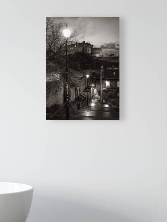 Edinburgh Castle from the Vennel by Dave Bowman