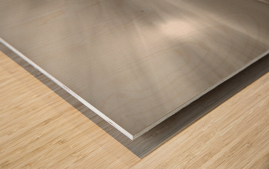 Pier Sunset Wood print