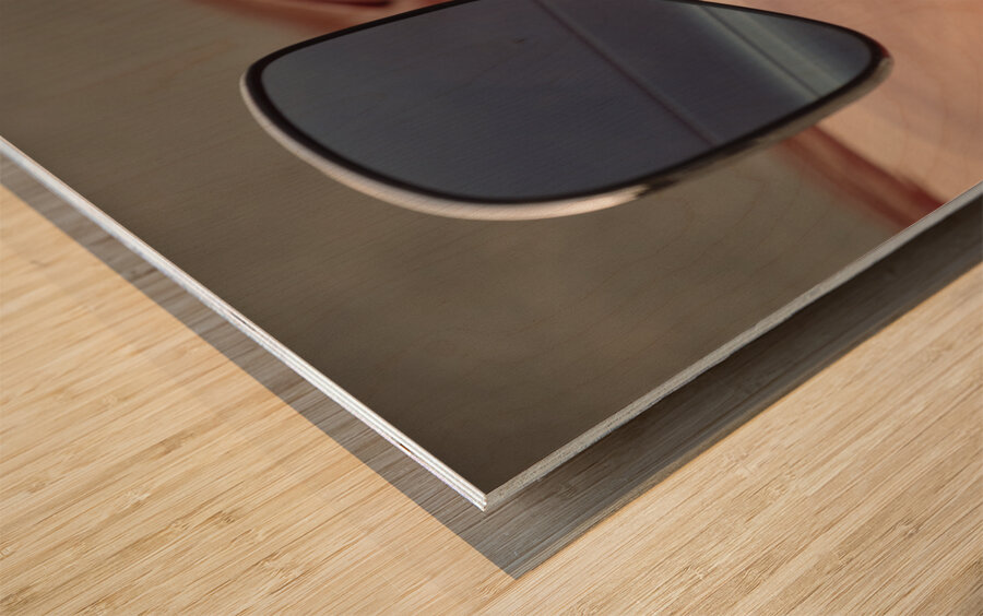 Volvo P1800 Wing Mirror Wood print