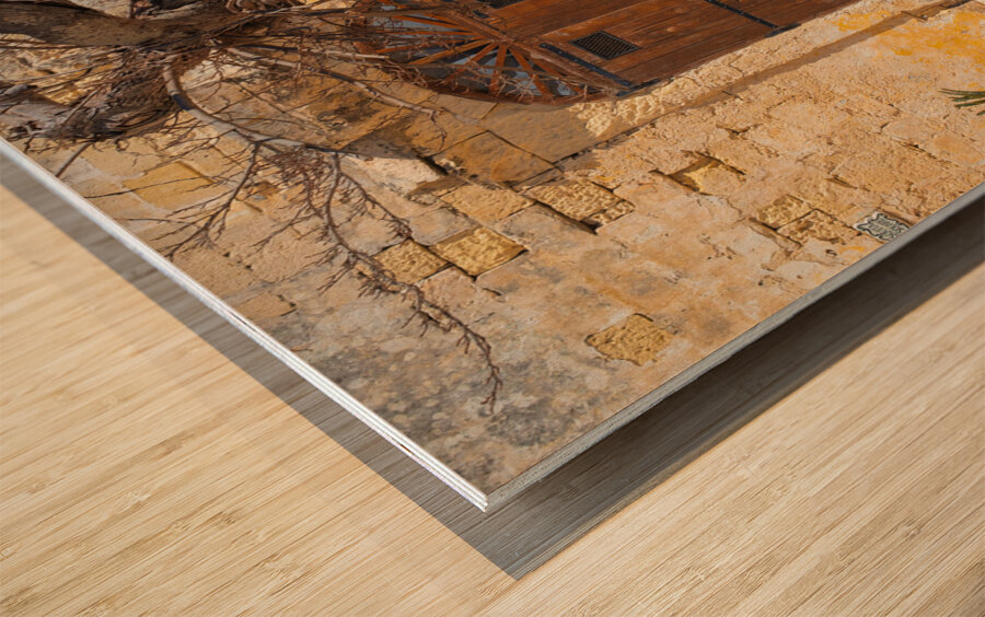 Pjazza Mesquita Mdina Wood print