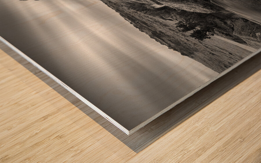 Windy Post Cross Wood print