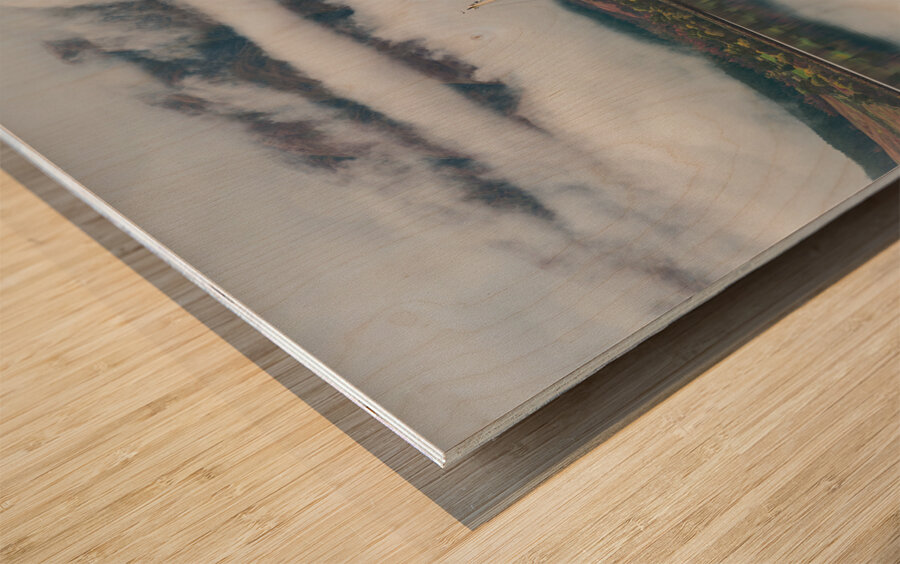 Moored on Loch Duich Wood print