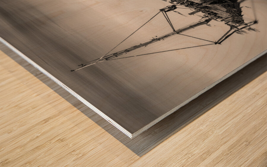 West Tarbert Wreck Wood print