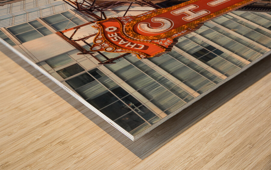 The Chicago Theatre Wood print