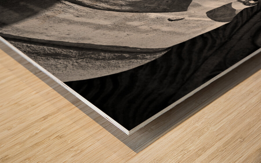 Stone Buddha Wood print