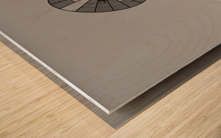 Broken Reception Wood print