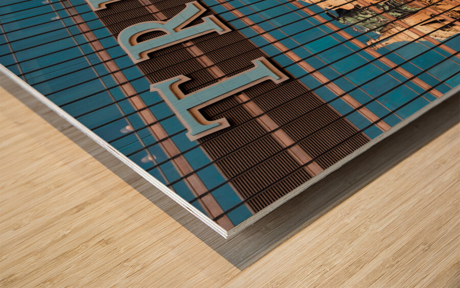 Trump Tower Reflections Wood print