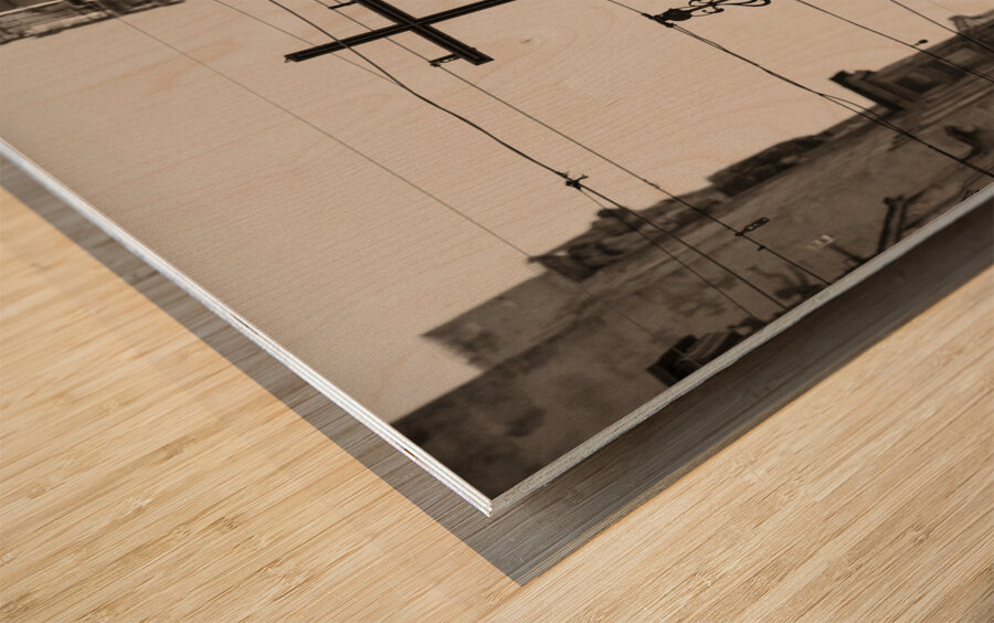 Valletta Street Cross Wood print