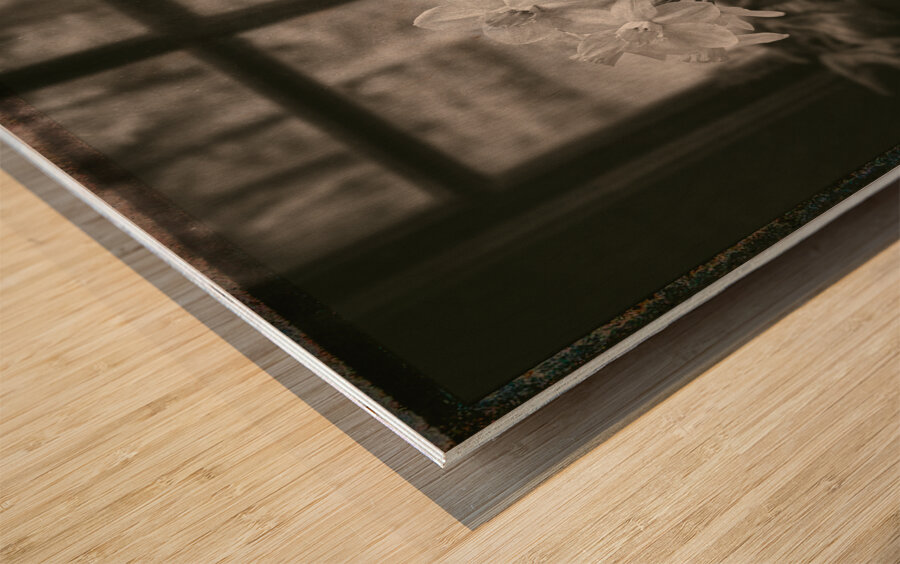 Daffodils Wood print