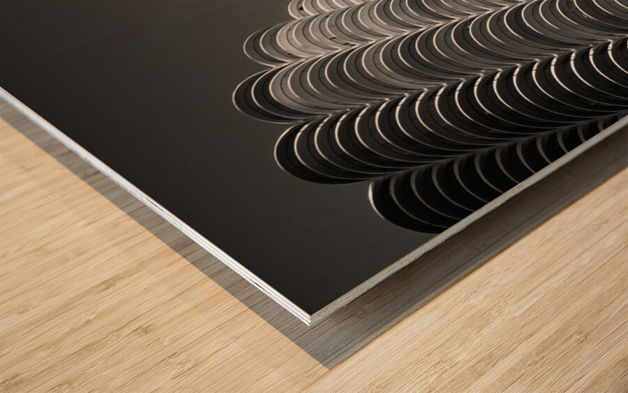 Marina City Wood print