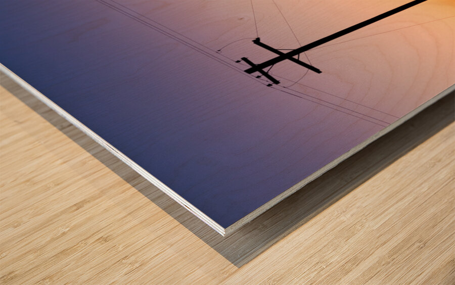 Desert Communication Wood print