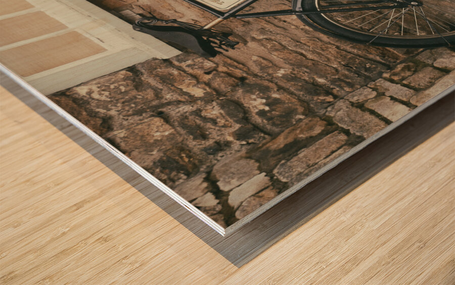 Bakery Bike Wood print