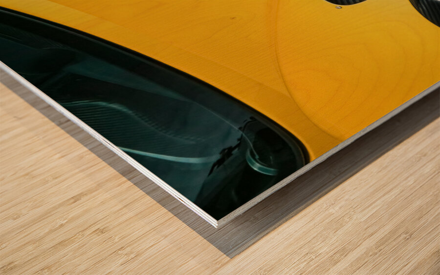 Pagani Zonda S Headlights Wood print