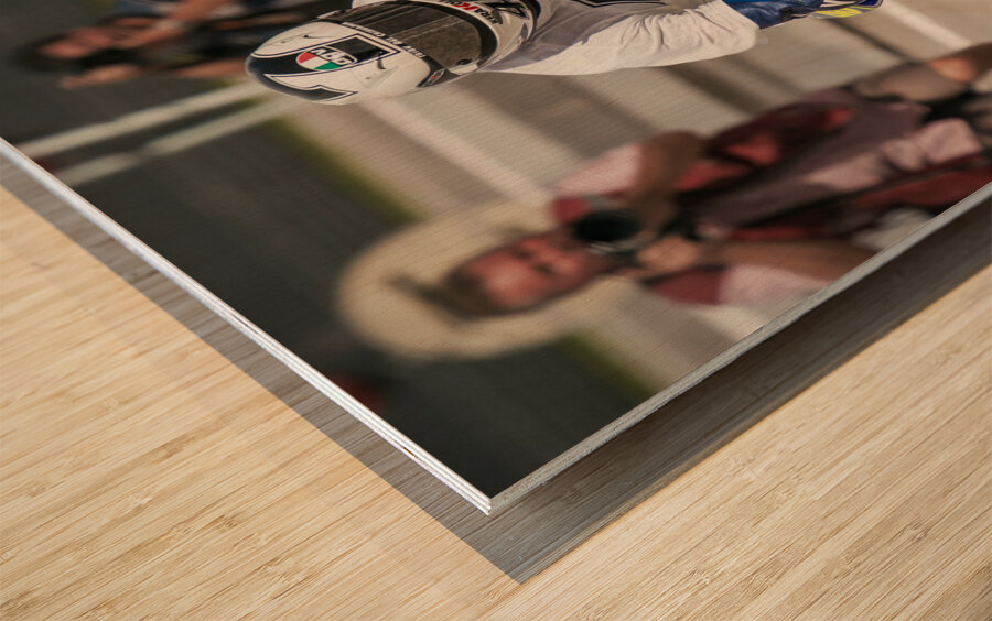 Valentino Rossi MotoGP Title No 7 Wood print