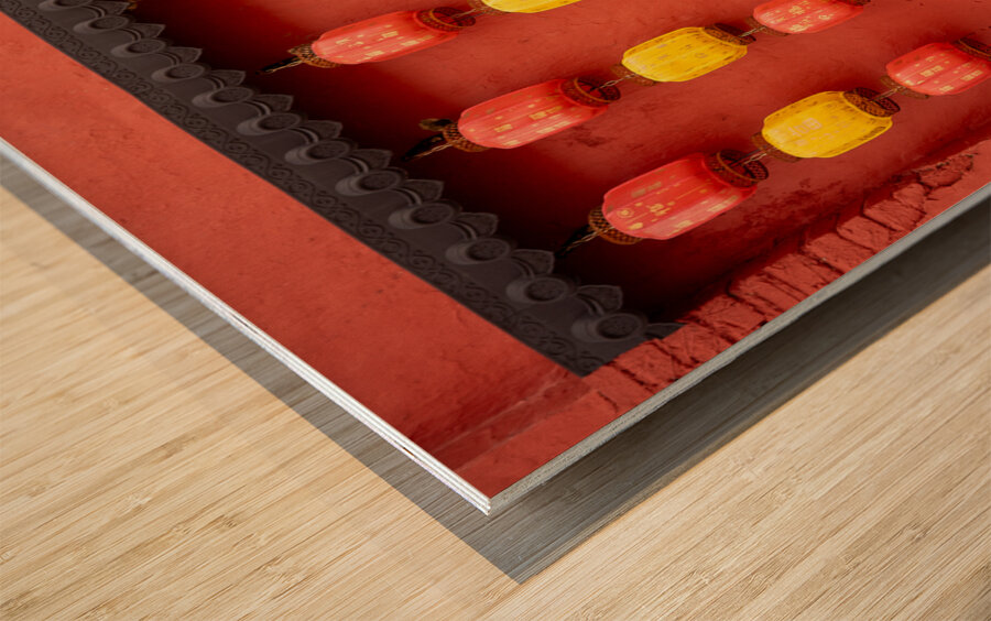 Ipoh Lanterns Wood print