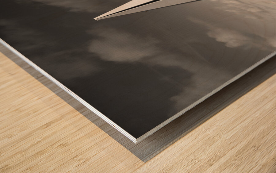 Light Pyramid Wood print