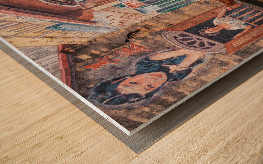 Kwai Chai Hong Mural Wood print