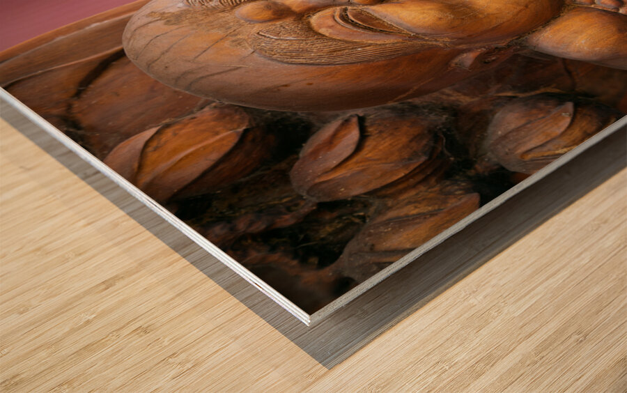 Wooden Buddha Wood print