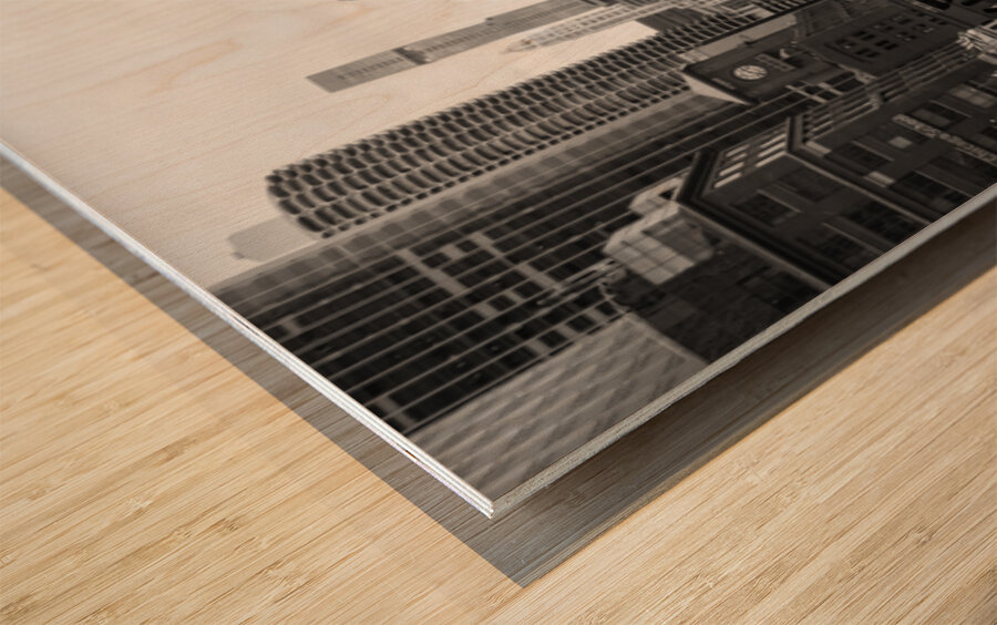 Wells Street Bridge Wood print