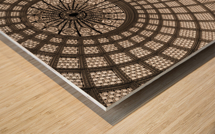 Tiffany Dome Wood print