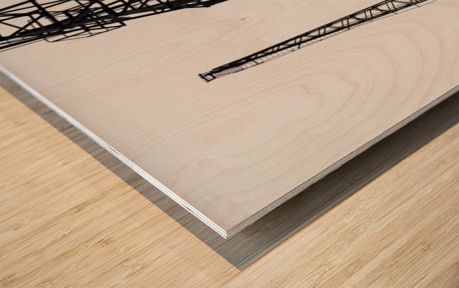 Bristol Cargo Cranes Wood print