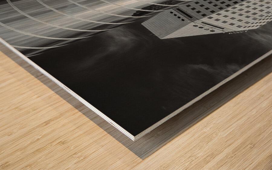 Houston Towers Wood print