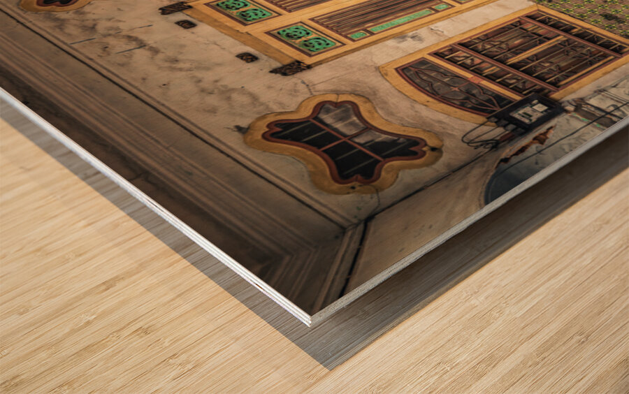 Backstreets of Penang Wood print