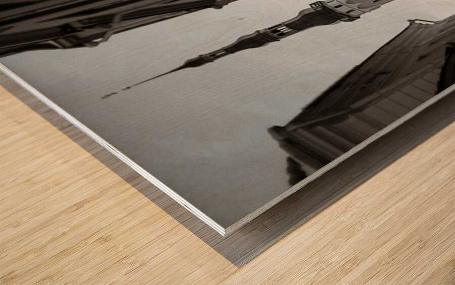 Alone in Tallinn Wood print