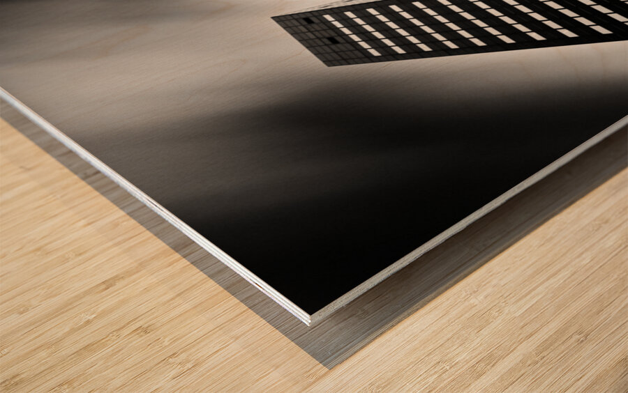 Twin Towers Wood print