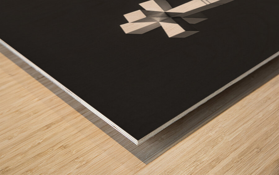 Buksnes Cross Wood print