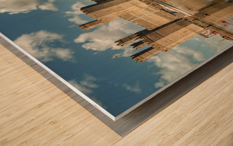 Caernarfon Castle Harbour Wood print