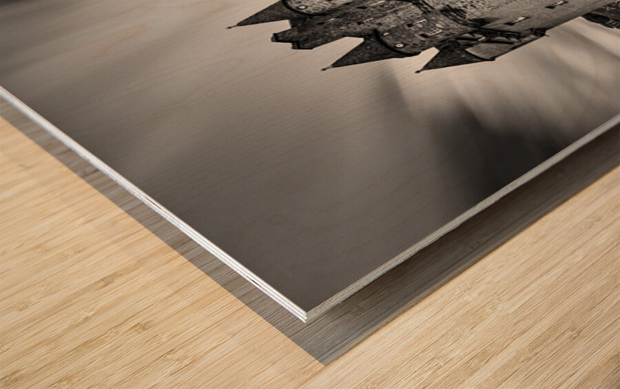 Clouds Over Castle Fraser Wood print