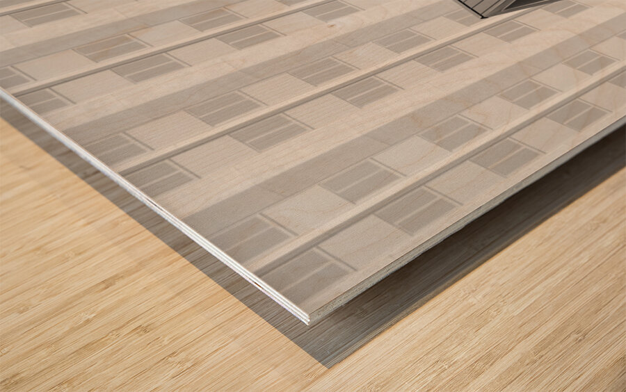 Tropicana Shapes II Wood print