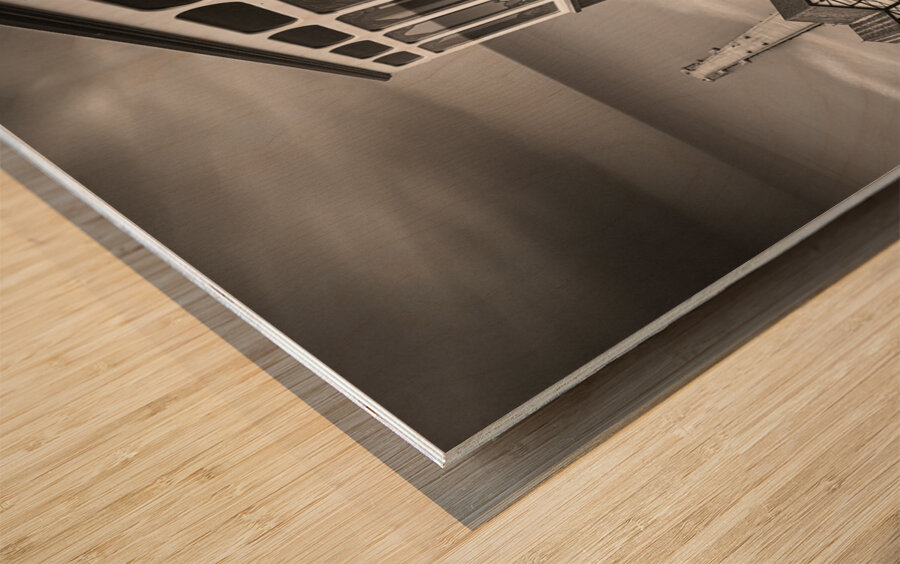 Saltburn Cliff Tramway Wood print