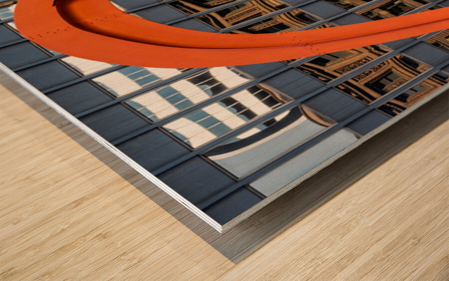 Flamingo Reflections Wood print