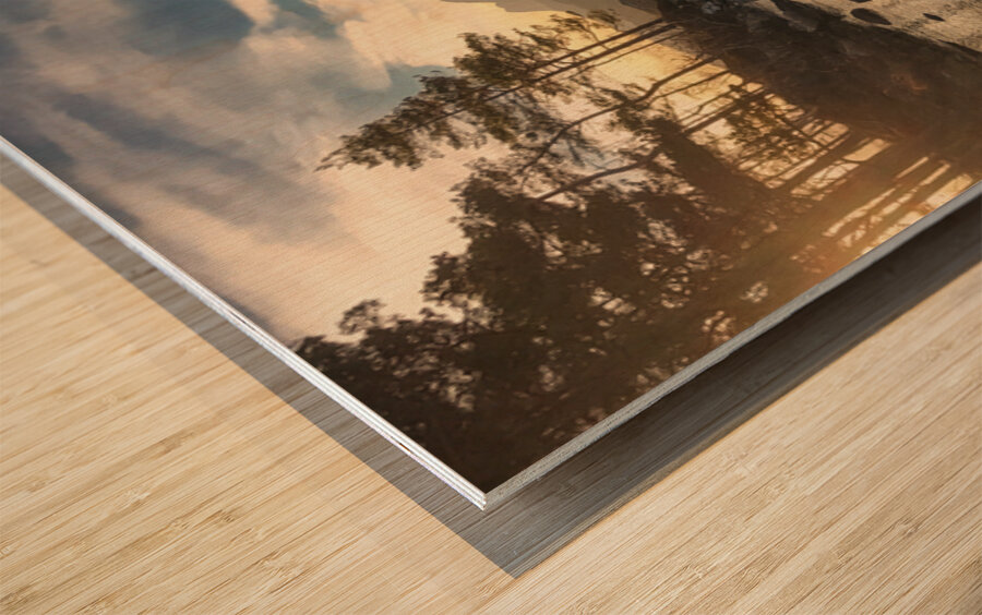 Loch Druim Suardalain Sunrise Wood print