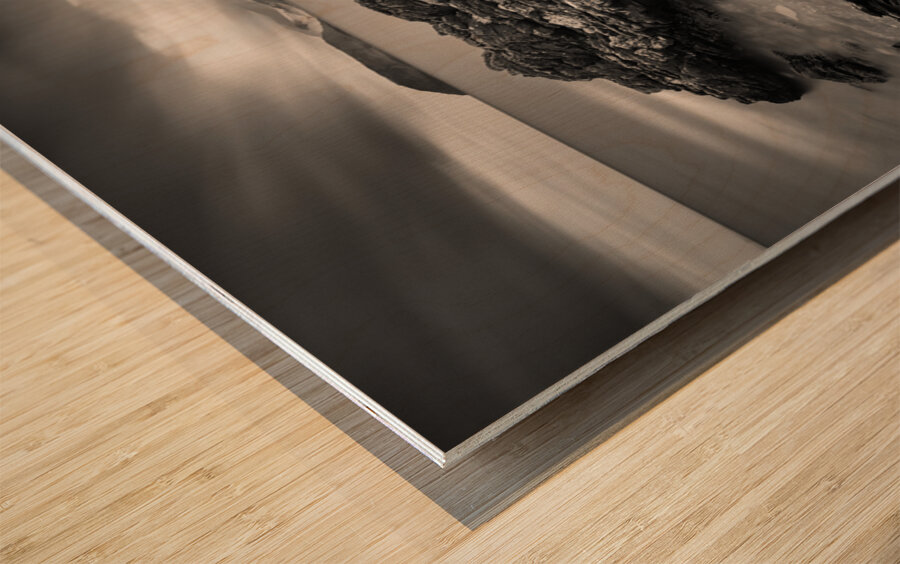 Arran Across the Firth Wood print