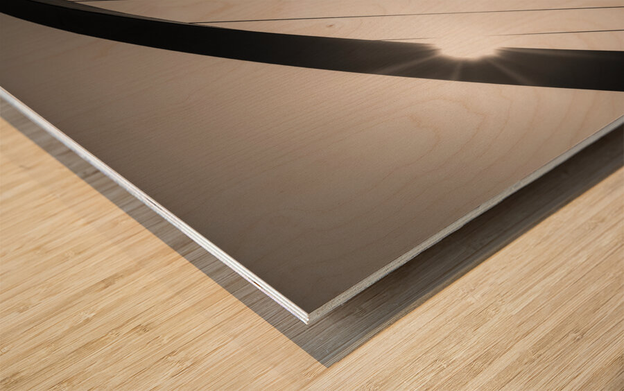 Sunlit Strings Wood print