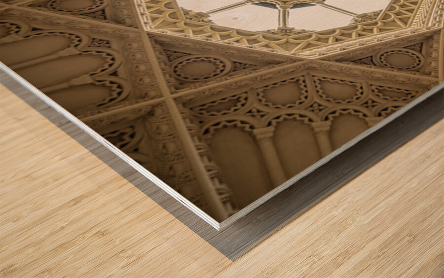 Grand Staircase Ceiling Wood print