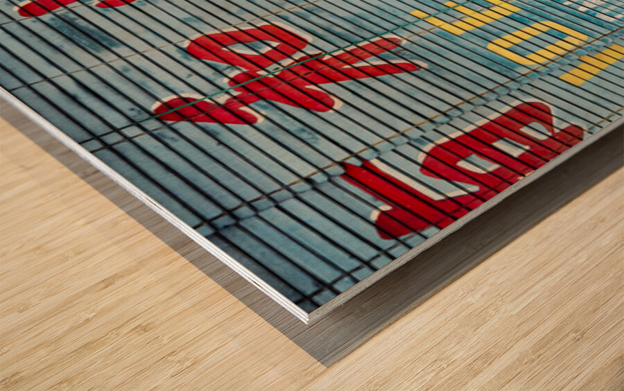 George Town Shutter Wood print