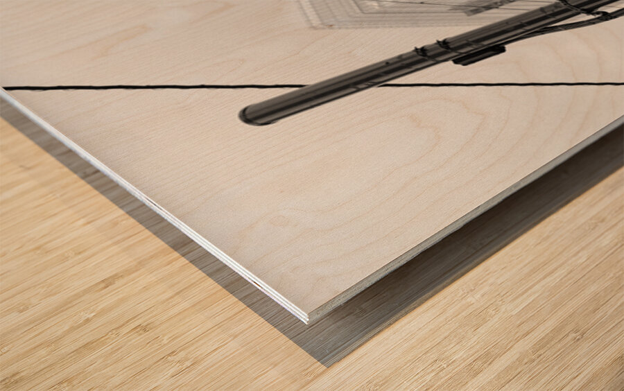 Chiyoda City Crossing Wood print