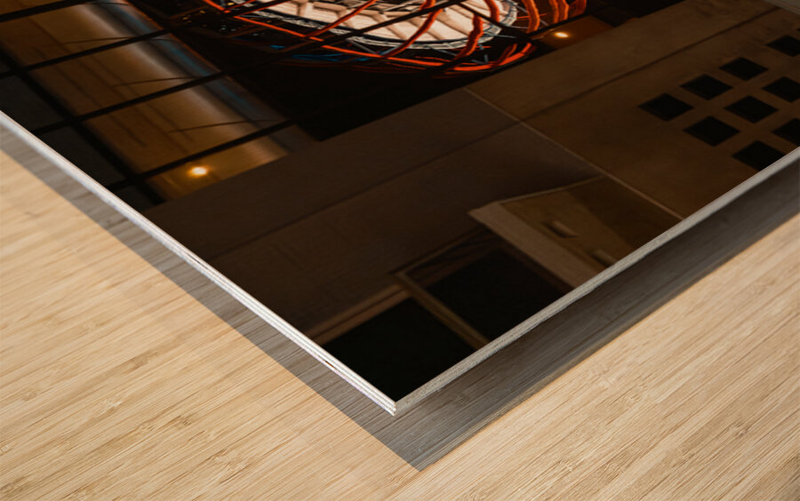 Kyoto Tower Reflection Wood print