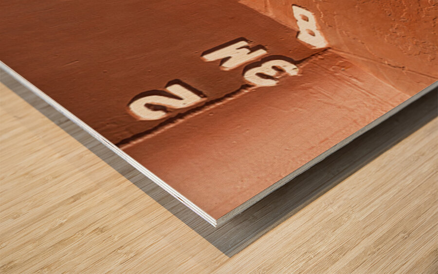 Hull Numbers Wood print