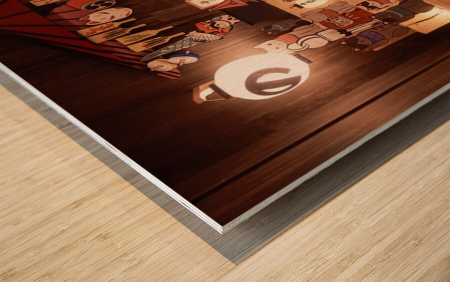 Lucky Charms in Asakusa Wood print