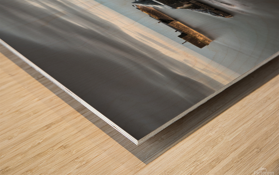 St Monans Dawn Wood print