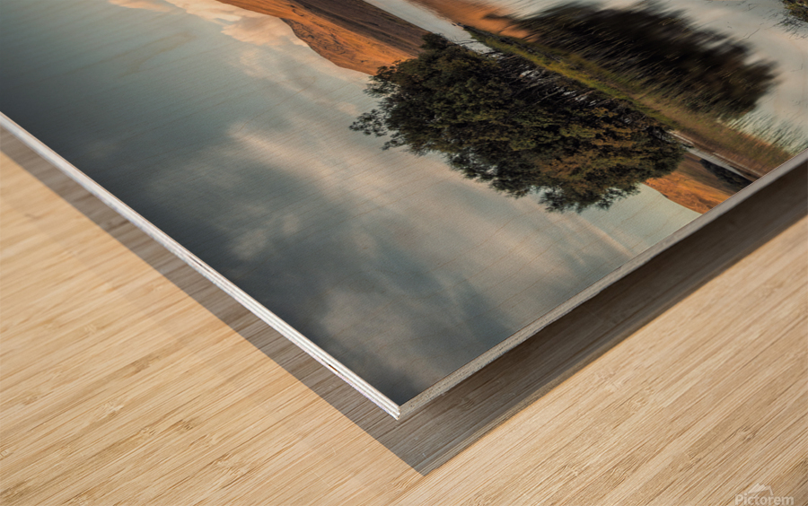 Moored on Loch Awe Wood print