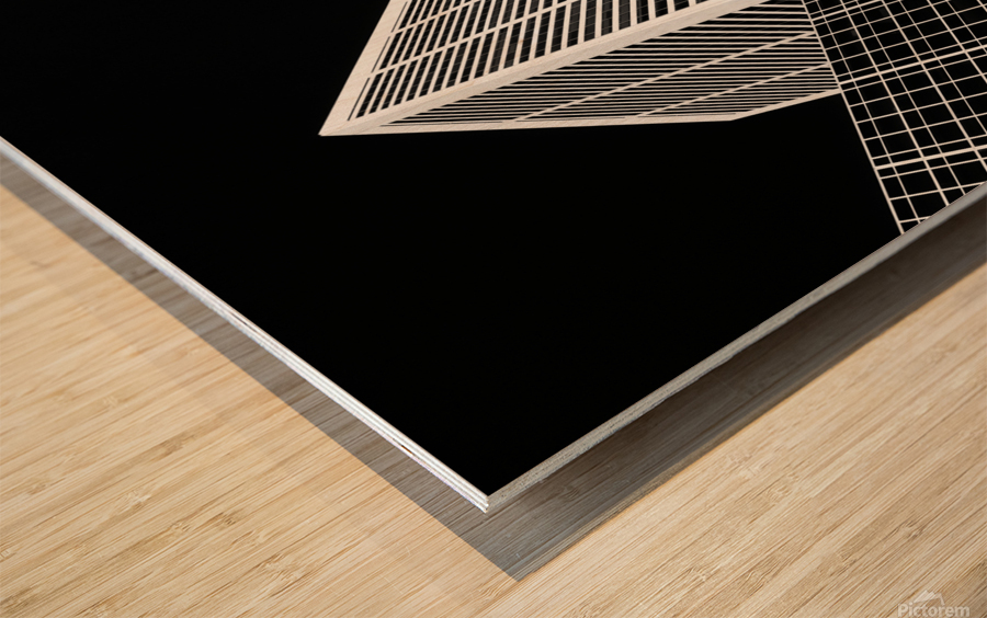 City Relief Wood print