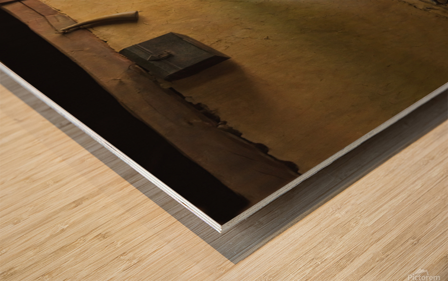 Dutch Kitchen Corner Wood print