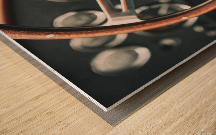 AC Cobra Steering Wheel Wood print