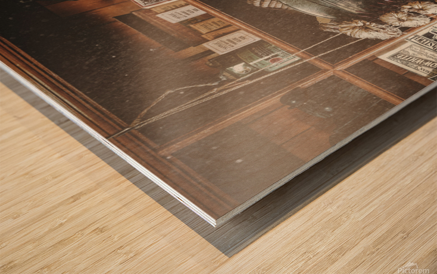 Vintage Store Wood print